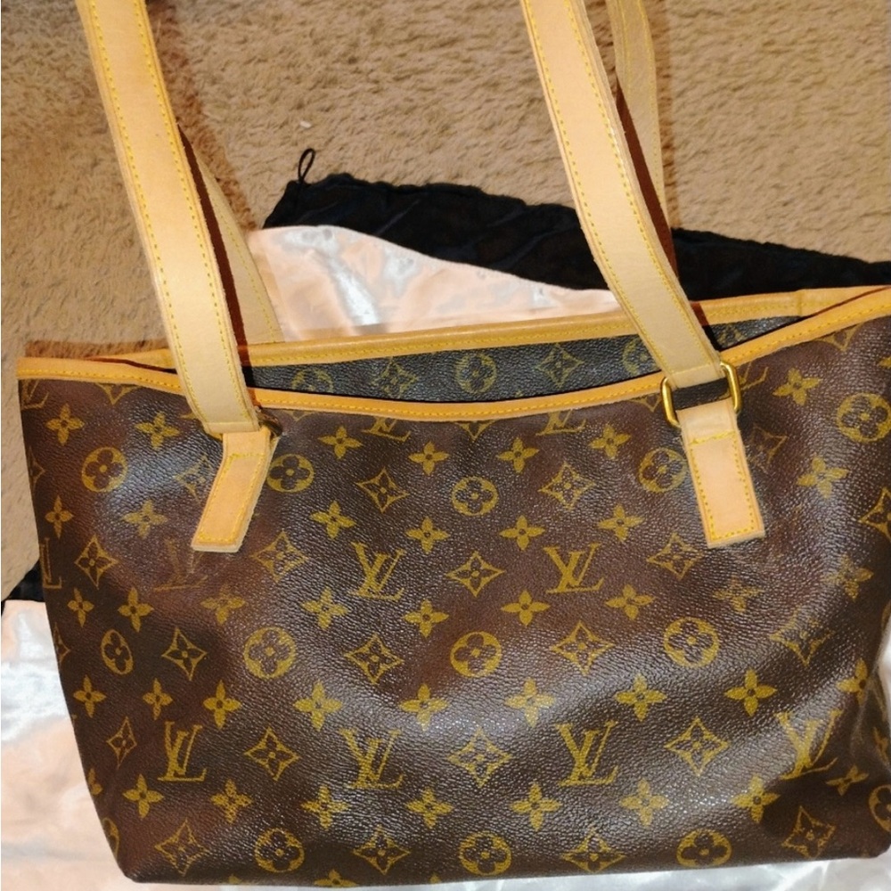 Louis Vuitton Monogram Canvas Tote with Vachetta Leather Trim